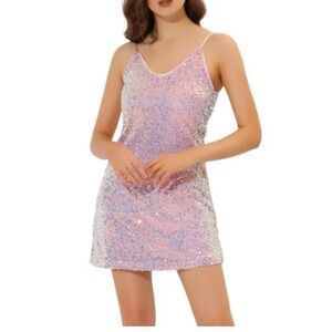 Sparkling Pink Sequin Dress